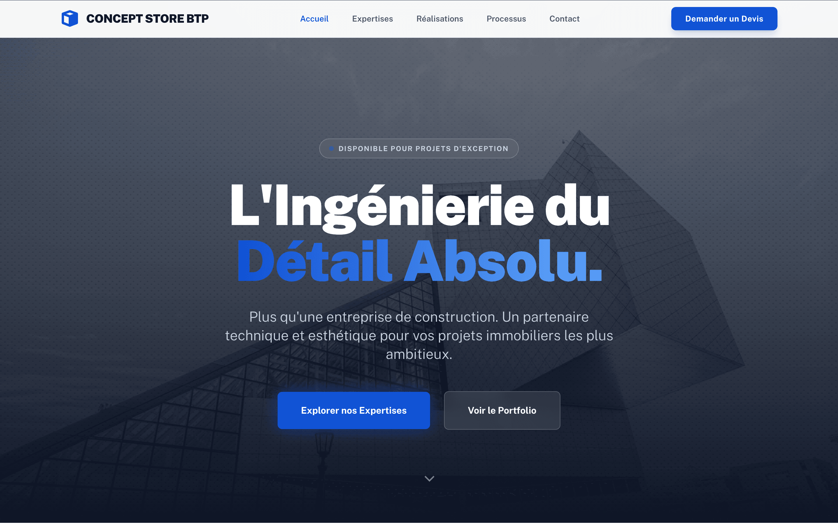 Démonstration site BTP